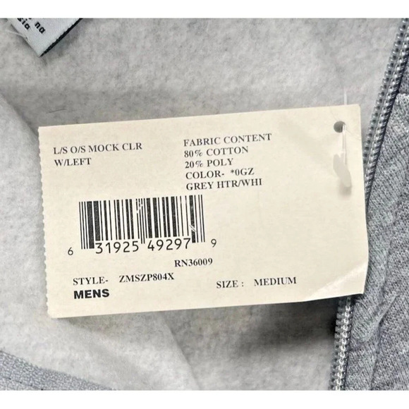 Calvin Klein Sweater mens Adult Medium Gray Spell Out Logo Pullover Sweatshirt - Picture 5 of 11